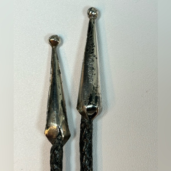 Vintage Sterling Silver Turquoise Native Hopi Bolo Tie Lariat Necklace Unisex - Picture 4 of 6